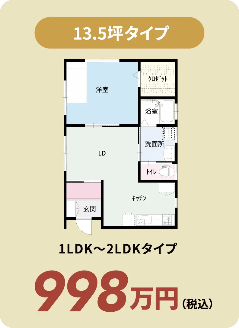 2タイプの間取りプラン